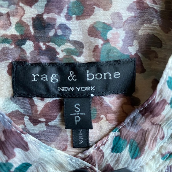 ⭐️HP🎉NWT Rag and Bone Susan Blouse Ivory Floral - Picture 14 of 16